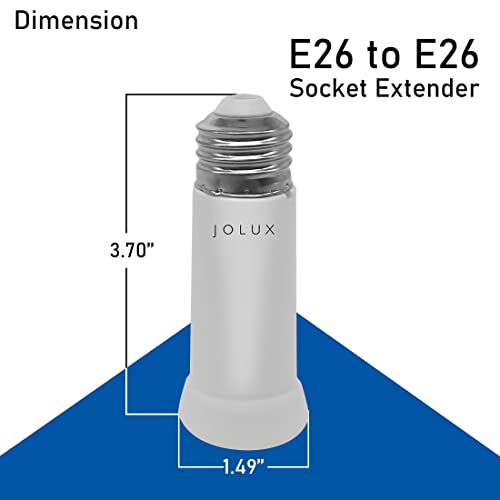 JOLUX E26 Csatlakozó Hosszabbító, E26, hogy E26 Lámpa Izzó Foglalat Kiterjesztését, Standard Közepes Csavar Bázis lámpatartó Adapter,4