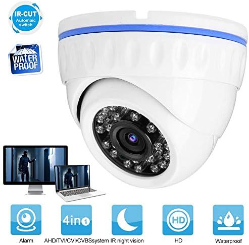 4 az 1-ben TVI/AHD/CVI/CVBS HD Analóg CCTV Éjszakai Vízálló Biztonsági Dome Kamera, NTSC (1080P)