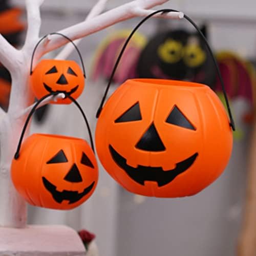 PRETYZOOM Halloween Dekoráció 6 Db Sütőtök Vödör Halloween Csokit vagy Csalunk Tök Vödör Kezelni| Halloween Party Halloween