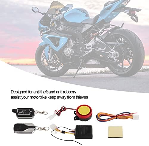 Aramox Motorkerékpár 2 Mód, Biztonsági Rendszer, Motoros Két Módon Riasztó Rendszer Rezgés hangjelzés LCD Távirányító Anti-Lopás,