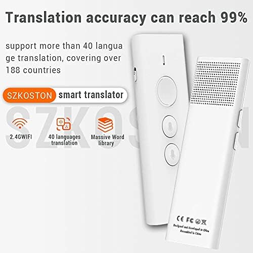 Vastag 40 Multi-Nyelv Azonnali Hang Fordító Hordozható Smart Hang Fordító Online Orosz Nyelv Tanulás (Szín : OneColor)