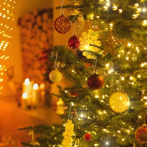 240Pcs Karácsonyi Dísz Horog Arany Fém Drót Horgok S-Alakú Vállfák a Tároló Doboz Dísz Horgok karácsonyfa (Arany)