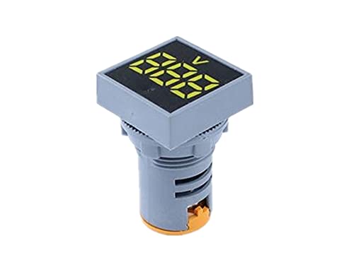 PHNT 22mm Mini Digitális Voltmérő Tér AC 20-500V Voltos Feszültség Teszter Méter Power LED Kijelző Kijelző (Szín : Sárga)