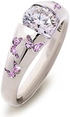 2023 Egyszerű, Aranyos Pillangó Cirkon Gyűrű Személyiség Színes Gyűrű a Nők Gyanta Gyűrűk a Nők (Egy, Egy Méret)