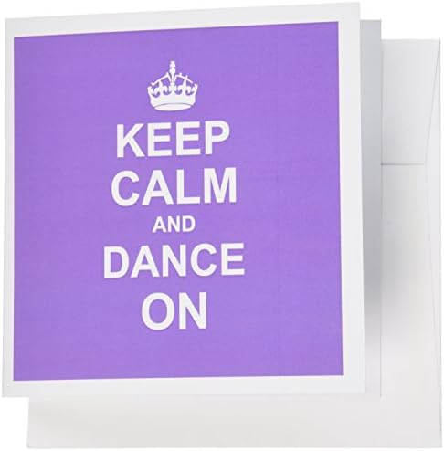 3dRose Nyugalom Táncolni - táncolni - ajándékokat táncos szórakoztató, vicces humor humoros - Üdvözlőlapok, 6 x 6 cm, készlet 6 (gc_157706_1)