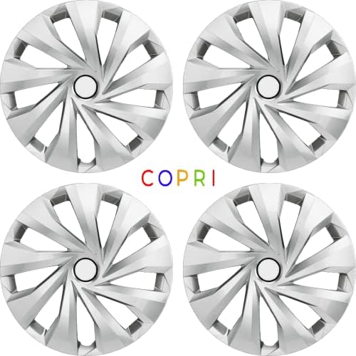Copri Készlet 4 Kerék Fedezze 13 Coll Ezüst Dísztárcsa Snap-On Illik Volkswagen VW