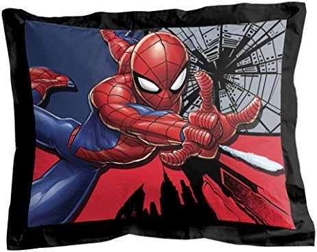 Jay Franco Marvel Spiderman Úszóhártyás Csoda, 5 Darab Twin Bed Set - Magában Foglalja A Vigasztaló & Lap Set - Ágynemű Funkciók Pókember