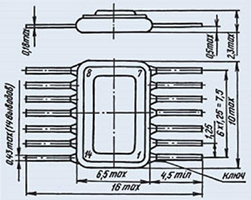 S. U. R. & R Eszközök 185RU3 analoge 2106 IC/Mikrochip SZOVJETUNIÓ 2 db