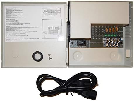 EVERTECH (PB04-03P) 4 Csatorna-3 Ampere PTC Biztosíték CCTV DVR Kamera Fém Tápegység Doboz