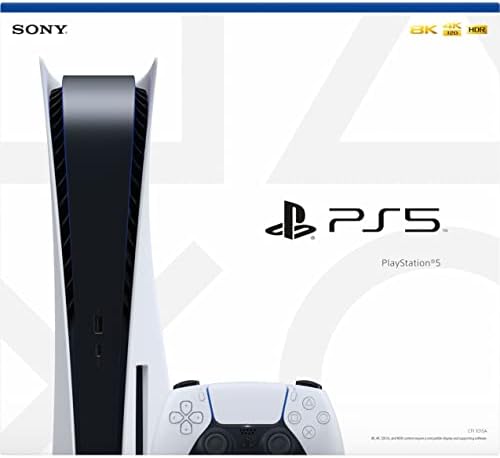 Sony PS5 Playstation 5 Lemez Verzió játékkonzol, 16GB GDDR6 Memória, 825GB SSD, 4K-s Blu-ray lejátszó, WiFi 6, Bluetooth 5.1,