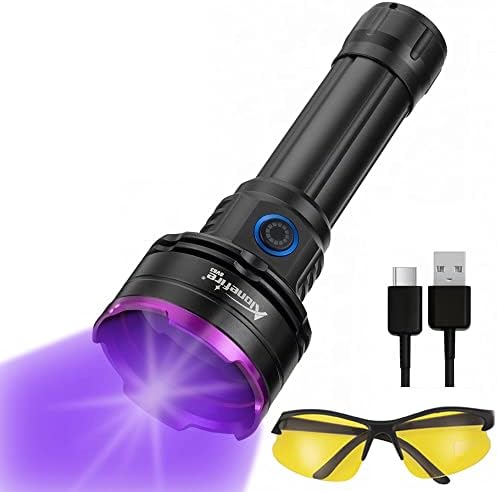 ALONEFIRE SV83 365nm UV Lámpa 20W Újratölthető USB Fekete Fény Pet Folt Vizelet Érzékelő Műgyanta Térhálósodás, Skorpió, Horgászat,