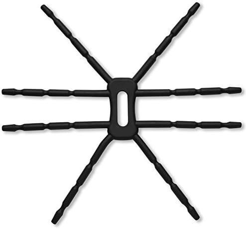 Blacell Spiderpodium Hordozható Állvány/Autó tartó tartó iPhone 5S/5C/5/4S/4, Samsung Galaxy S4/S3/S2/S (Fekete)
