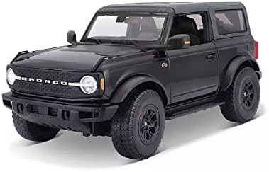 2021 Bronco Wildtrak Fekete Metál, Sötét Szürke Felső Különleges Kiadás 1/18 Fröccsöntött Modell Autó 31456