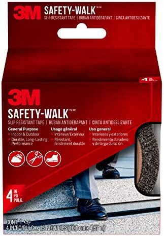 3M Safety-Walk Beltéri/Kültéri Futófelület, Fekete, 2-9-a, 6 Szalag, 7639NA