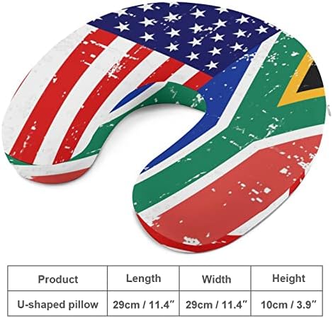 Amerikai-Dél-Afrikai Zászló Úti Párna a Fej-Nyaki Támogatás Párna Memory Foam U-Alakú Fejtámla a Párna Alvás