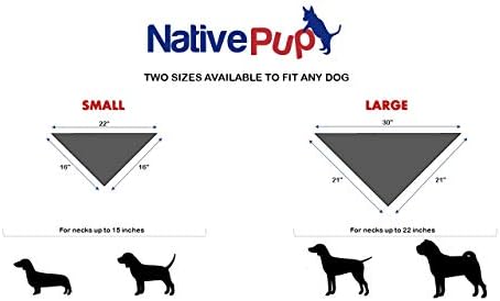 Natív Pup Colorado Zászló Kutya Kendő | 3-Pack | Kicsi vagy Nagy Sál Szett| (Kicsi)