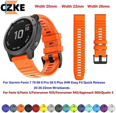 EPANO Szilikon Okos Watchband A Garmin Fenix 7 7 X 7-ES 6X 6 Pro 5X 5 Plusz 3HR Easy Fit gyorskioldó 20 26 22mm Karszalag