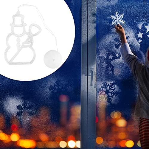 Abaodam Karácsonyi Hóember LED Fény Lógó Lámpa Ablak lakberendezési Használt, hogy Megünnepeljük a Karácsonyt