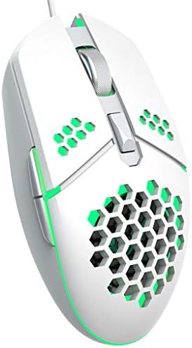 Rubsy PC Tartozékok, 2000DPI RGB LED Vezetékes Gaming USB Egér Rajongó Könnyű Méhsejt Hollow-Out Egerek