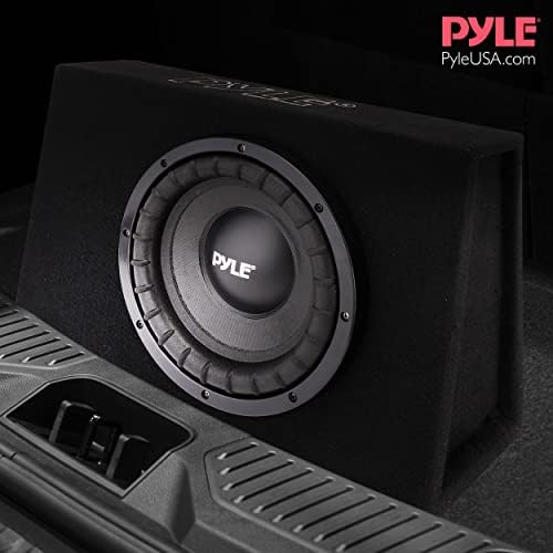 Pyle Slim Mélynyomó Box Rendszer - 400 Watt, Tökéletes Mount Autó Teherautó Audio Teljesítményű Mélynyomó Kamra, Nagy Teljesítményű