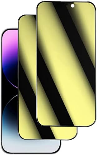 Heromiracle Kompatibilis az iPhone 14 Pro Max Adatvédelmi képernyővédő fólia tükör Anti-Spy Edzett Üveg, színes Anti Kékfény szemvédő