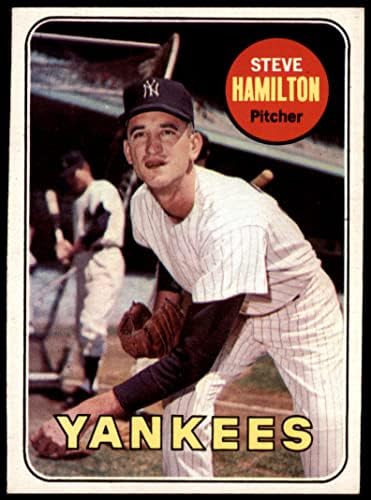 1969 Topps 69 Steve Hamilton New York Yankees (Baseball Kártya) EX/MT Yankees