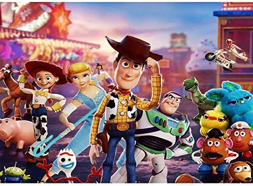 Fotózás Háttér 4 Toy Story 7x5 Cowboy Woody pedig Jessie Baba Zuhany Hátteret Fiúk, Lányok Zökkenőmentes Fotó Háttér Boldog