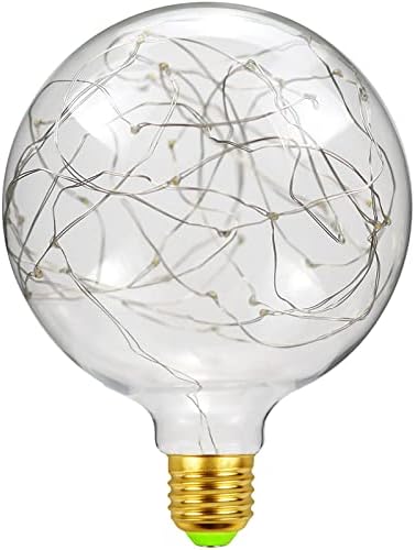 ASMSW LED Globe Tündér Izzó Réz Szálban, G125 Edison Csillagos Dekoratív Vintage String Villanykörte Edison Izzók a Környezeti Éjszakai Világítás