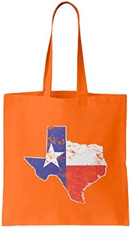 Texasi Állami Zászló Térkép - MAGYARORSZÁG Lone Star Újrafelhasználható Bevásárló Táska (Narancssárga)