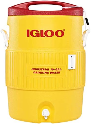 Igloo 10 gallon Ipari Ital Hűtő , Sárga/Piros/Fehér