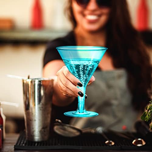 Műanyag Martini Szemüveg Eldobható 6.5 oz Törhetetlen Újrafelhasználható Koktél Szemüveg Desszert Csészék Kerti Party Esküvői