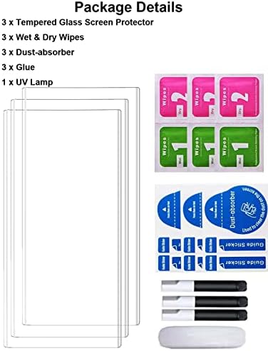 [3 Csomag] FGFLOWER képernyővédő fólia Samsung Galaxy S20 5G 6.2-es, Teljes Lefedettség UV Edzett Üveg kijelző Védő fólia, 9H Keménység, Anti