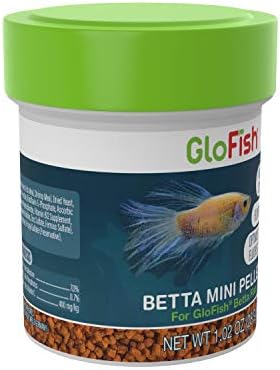 GloFish Betta Mini Pellet, 36.72 Uncia, Trópusi Hal Étel (1 ESETÉBEN 36 Egység 1.02 Uncia Termék)