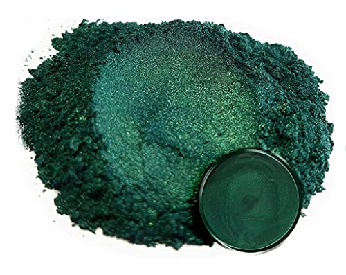 Mica Por Pigment Sötét Óceán Zöld (25g) Többcélú DIY Iparművészeti Adalékanyag | Faipari, Természetes Fürdő Bombák, Gyanta, Festék,