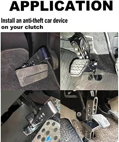 22,5 cm Anti-Theft Auto Fék Kuplung Zár Rozsdamentes Acél Jármű Biztonsági Védelem Kellékek Autó Fék Zár 3 Kulcsok