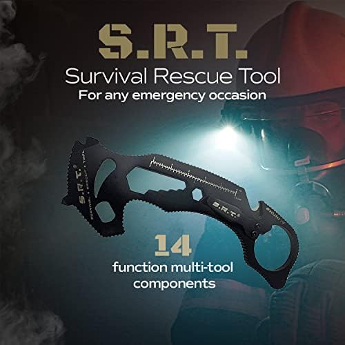 S. R. T. Survival Rescue Tool - 14 Funkció Prémium Mentő Többfunkciós szerszám a Mindennapi Készítsen egyéni Védelem Alkalmazások - Autó