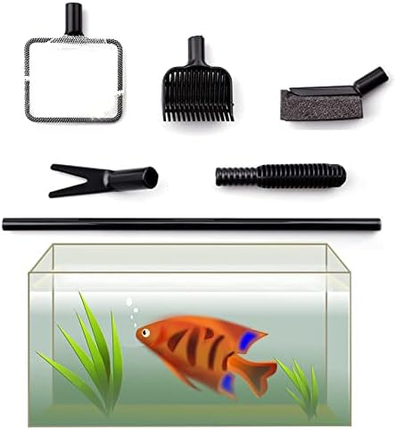 FantasyDay 4-in-1 Akvárium akvárium Tisztító Készlet Eszközök, akvárium Kefe Tisztító Készlet Tiszta Szivacs, Kanál Nettó, Növény Villát,