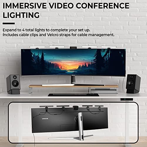 HumanCentric Videó Konferencia Világítás - Webcam Fény Streaming, LED Monitor Laptop Fény, videokonferenciához, Zoom Világítás