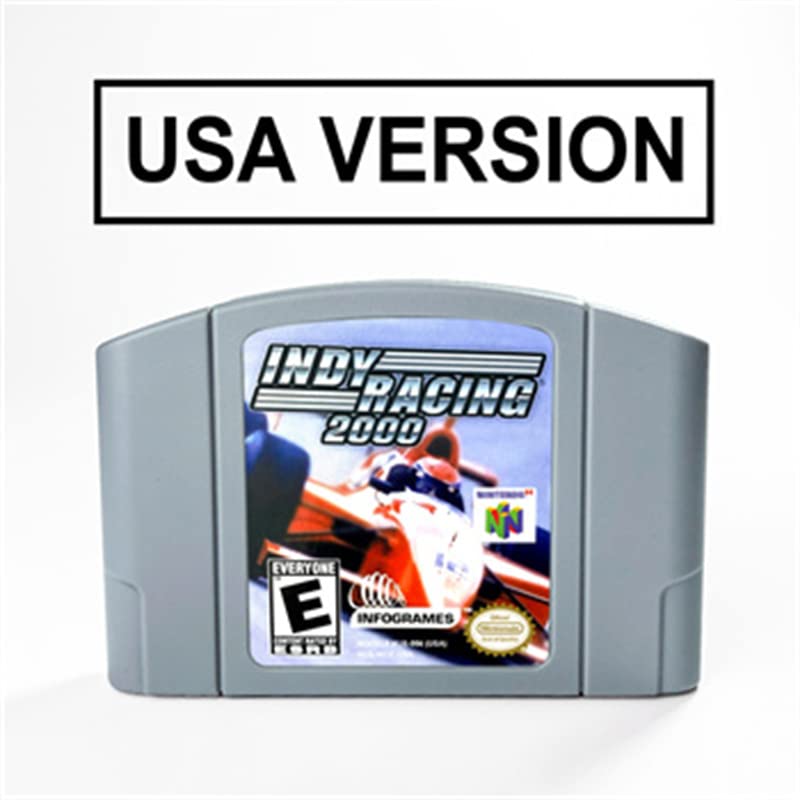 Indy Racing 2000 64-Bites Játék Patron USA Verzió NTSC Formátum