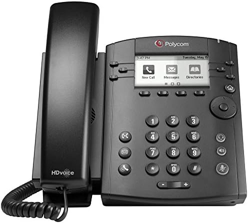 Polycom VVX 311 Vezetékes Business Media Telefon Rendszer - 6 Vonal PoE - 2200-48350-025 - Helyettesíti VVX 310