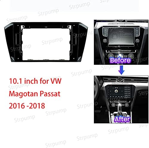 10.1 Autó Rádió Sztereó Dash Keret Fascia Előlap Panel Kompatibilis a VW Magotan Passat 17 18 19 Telepíteni Mount Kit