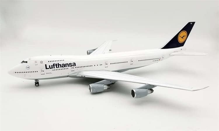 JFOX a Boeing 747-230BM Lufthansa D-ABYM állvánnyal Limited Edition 1/200 FRÖCCSÖNTÖTT Repülőgép Előre elkészített Modell