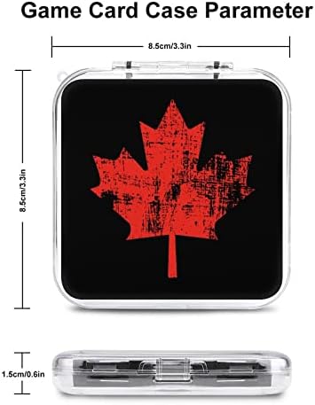Évjárat Kanadai Juhar Játék Kártya Esetben Nehéz Védelmi Szervező Box Nintendo Kapcsoló (12 Slot Tiszta Shell)