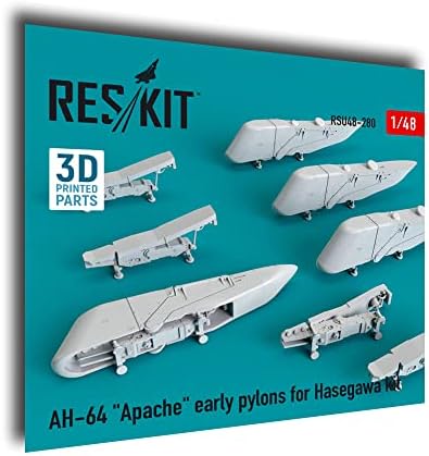 Reskit RSU48-0280 1/48 AH-64 Apache Korai Oszlopok a Hasegawa kit 3D-s Nyomtatás