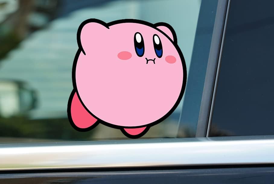 ikigomu-Kirby Aranyos Játék Anime Matrica Autó//Teherautó/Laptop