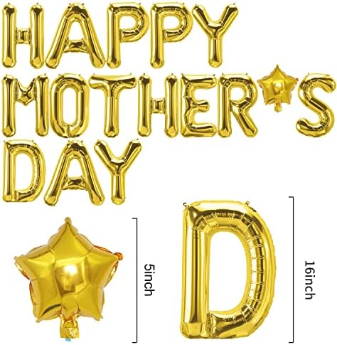 Boldog anyák napját Lufi Banner Party Dekoráció - Anyák Napja Anya Nap, Arany, Alumínium Fólia Léggömb Legjobb Anya Lufi Banner