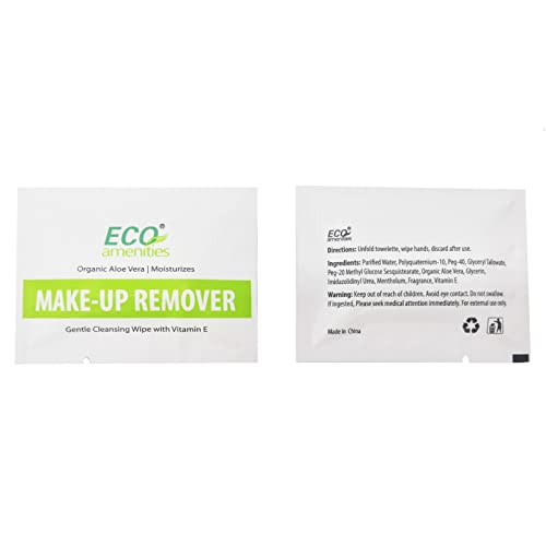 ECO Kényelmi 20-ig Smink Törlőkendő Aloe Vera, E-Vitamin külön-Külön Csomagolva Arc Kendő, Bőr Tisztító Törlőkendő