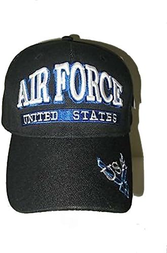 RFCO Hímzett USAF Air Force 3D Betű Kék Szárnyak, Embléma Logó Baseball Sapka Sapka