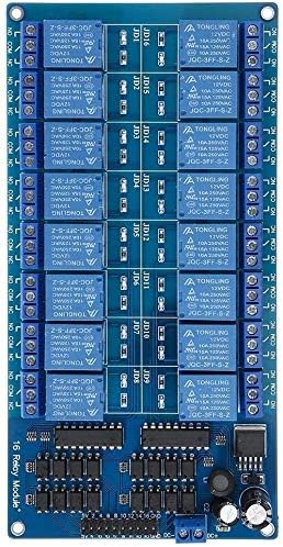 ZYM119 DC12V 16 Csatornás Relé Modul Optocoupler PIC-AVR DSP KAR Áramkör