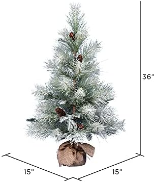 Vickerman 36 Matt Ansell Mesterséges Fenyő Karácsonyfa, Kivilágítatlan - Ál Táblázat Felső Karácsonyfa - Szezonális Beltéri